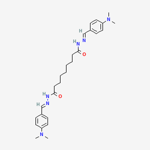 molecular formula C27H38N6O2 B11969988 N'~1~,N'~9~-bis{(E)-[4-(dimethylamino)phenyl]methylidene}nonanedihydrazide 