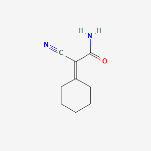 molecular formula C9H12N2O B1196999 2-Cyano-2-cyclohexylideneacetamide CAS No. 704-16-5
