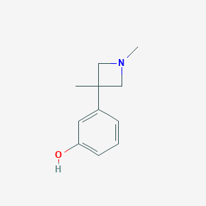 Phenol, 3-(1,3-dimethyl-3-azetidinyl)-