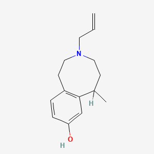 molecular formula C15H21NO B1197004 3-Allyl-1,2,3,4,5,6-hexahydro-8-hydroxy-6-methyl-3-benzazocine CAS No. 72931-26-1