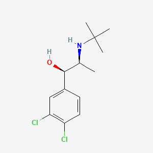 molecular formula C13H19Cl2NO B1197009 DL-Erythro-alpha-(3,4-dichlorophenyl)-beta-(t-butylamino)propanol CAS No. 75847-67-5