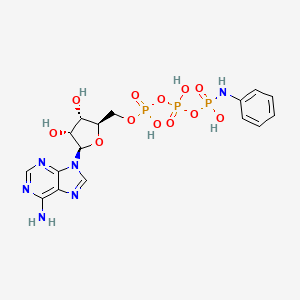 molecular formula C16H21N6O12P3 B1197015 ATP gamma-Anilide CAS No. 52830-41-8