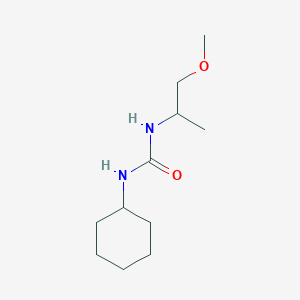 molecular formula C11H22N2O2 B11970156 N-cyclohexyl-N'-(2-methoxy-1-methylethyl)urea CAS No. 303092-20-8