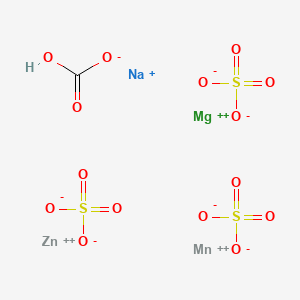 molecular formula CHMgMnNaO15S3Zn B1197017 Carbostimulin CAS No. 64137-08-2