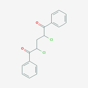 molecular formula C17H14Cl2O2 B11970199 2,4-Dichloro-1,5-diphenylpentane-1,5-dione CAS No. 91404-07-8