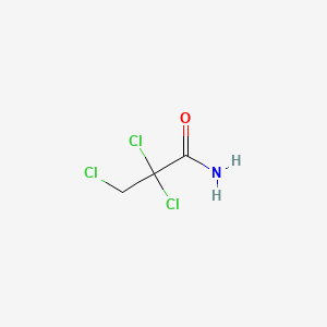 molecular formula C3H4Cl3NO B11970253 2,2,3-Trichloropropionamide CAS No. 13601-94-0