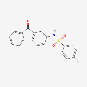 molecular formula C20H15NO3S B11970272 2-(Para-toluenesulfonamido)-9-fluorenone CAS No. 7507-52-0