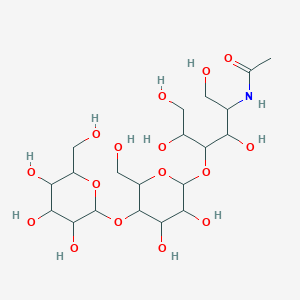 N-[4-[3,4-dihydroxy-6-(hydroxymethyl)-5-[3,4,5-trihydroxy-6-(hydroxymethyl)oxan-2-yl]oxyoxan-2-yl]oxy-1,3,5,6-tetrahydroxyhexan-2-yl]acetamide