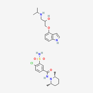molecular formula C28H40ClN5O5S B1197037 Viskaldix CAS No. 71789-16-7