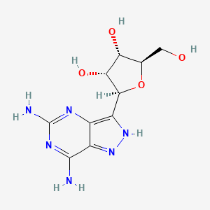 molecular formula C10H14N6O4 B1197044 2-Aminoformycin CAS No. 97782-03-1