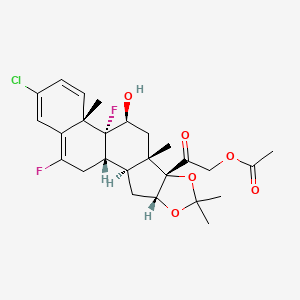 molecular formula C26H31ClF2O6 B1197045 3-Chlorofluocinolone acetonide 21-acetate CAS No. 99339-99-8