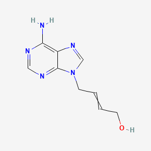 molecular formula C9H11N5O B1197050 2-Buten-1-ol,4-(6-amino-9H-purin-9-yl)-, (2E)- 