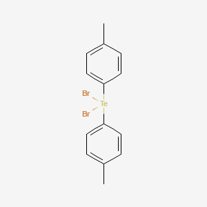 molecular formula C14H14Br2Te B11970502 Tellurium, bis(p-tolyl)dibromo- CAS No. 4533-03-3