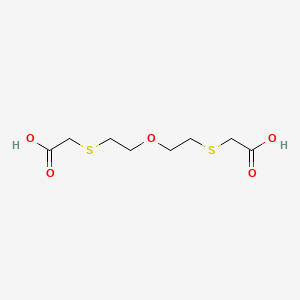 molecular formula C8H14O5S2 B11970534 2-[2-[2-(Carboxymethylsulfanyl)ethoxy]ethylsulfanyl]acetic acid CAS No. 4408-66-6