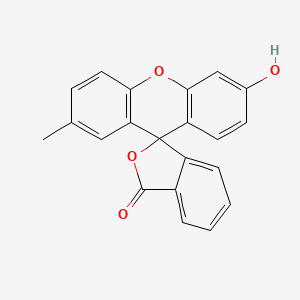 molecular formula C21H14O4 B1197059 6-Hydroxy-2-methylxanthen-9-spiro-1'-isobenzofuran-3'-one CAS No. 83469-76-5