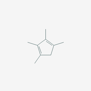 molecular formula C9H14 B1197066 1,2,3,4-Tetramethylcyclopenta-1,3-diene CAS No. 4249-10-9