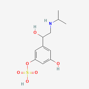molecular formula C11H17NO6S B1197068 Orciprenaline-3-O-sulfate CAS No. 88456-69-3