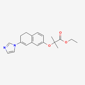 Ethyl 2-((5,6-dihydro-7-(1H-imidazol-1-yl)-2-naphthalenyl)oxy)-2-methylpropanoate