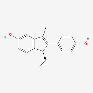 molecular formula C18H18O2 B1197071 (R)-Indenestrol B CAS No. 115217-05-5