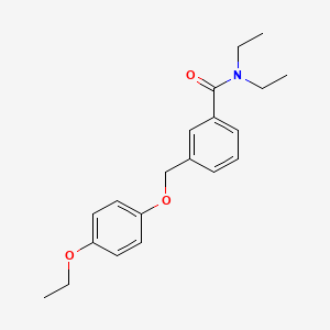molecular formula C20H25NO3 B1197076 3-[(4-乙氧苯氧基)甲基]-N,N-二乙基苯甲酰胺 