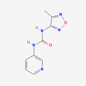 molecular formula C9H9N5O2 B1197083 1-(4-Methyl-1,2,5-oxadiazol-3-yl)-3-(3-pyridinyl)urea 