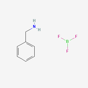 molecular formula C7H9BF3N B1197106 (Benzylamine)trifluoroboron CAS No. 696-99-1