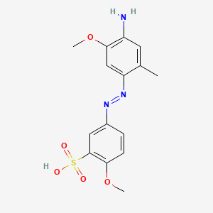 Benzenesulfonic acid, 5-[(4-amino-5-methoxy-2-methylphenyl)azo]-2-methoxy-