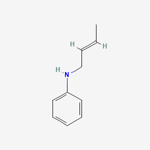 molecular formula C10H13N B11971127 N-[(2E)-But-2-en-1-yl]aniline CAS No. 6246-96-4