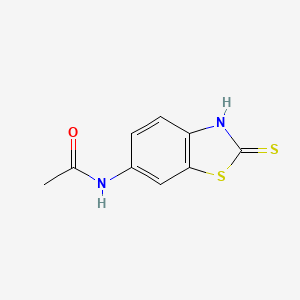 molecular formula C9H8N2OS2 B11971185 N-(2-Thioxo-2,3-dihydro-1,3-benzothiazol-6-yl)acetamide CAS No. 7340-70-7