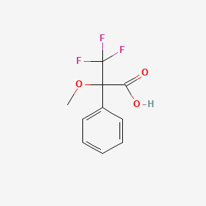 molecular formula C10H9F3O3 B1197121 3,3,3-Trifluoro-2-methoxy-2-phenylpropanoic acid CAS No. 56135-03-6