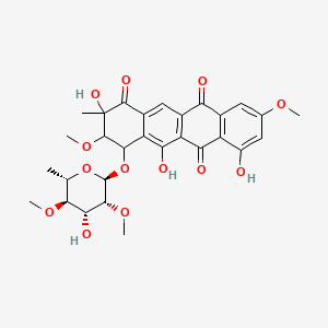 molecular formula C29H32O13 B1197124 Steffimycin B 