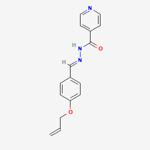 molecular formula C16H15N3O2 B11971244 N'-(4-(Allyloxy)benzylidene)isonicotinohydrazide CAS No. 101285-05-6