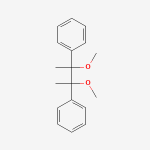 molecular formula C18H22O2 B11971255 d,l-1,2-Dimethyl-1,2-diphenlethylene glycol dimethyl ether CAS No. 41047-48-7