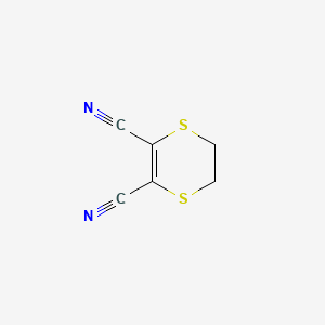 molecular formula C6H4N2S2 B11971387 5,6-Dihydro-1,4-dithiin-2,3-dicarbonitrile CAS No. 24519-27-5