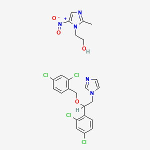 molecular formula C24H23Cl4N5O4 B1197143 Klion-D CAS No. 77828-66-1