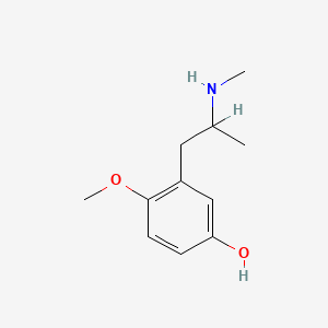 4-Methoxy-3-[2-(methylamino)propyl]phenol