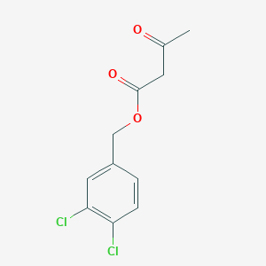 molecular formula C11H10Cl2O3 B11971498 Butanoic acid, 3-oxo-, (3,4-dichlorophenyl)methyl ester CAS No. 61312-29-6