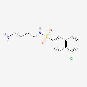 molecular formula C14H17ClN2O2S B1197150 N-(4-aminobutyl)-5-chloronaphthalene-2-sulfonamide CAS No. 81705-04-6