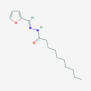 molecular formula C15H24N2O2 B11971509 N'-(Furan-2-ylmethylene)decanehydrazide CAS No. 303065-41-0
