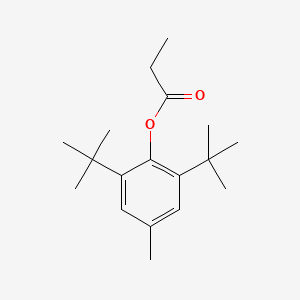 molecular formula C18H28O2 B11971537 (2,6-ditert-butyl-4-methylphenyl) propanoate CAS No. 72959-50-3