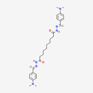 molecular formula C28H40N6O2 B11971549 N'~1~,N'~10~-bis{(E)-[4-(dimethylamino)phenyl]methylidene}decanedihydrazide 