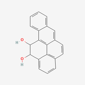molecular formula C20H14O2 B1197162 11,12-Dihydrobenzo(a)pyrene-11,12-diol CAS No. 28622-86-8
