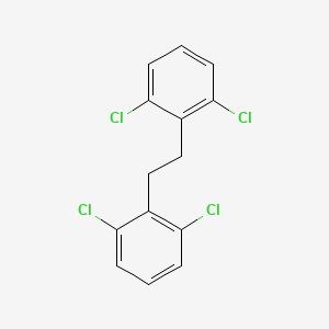 molecular formula C14H10Cl4 B11971626 1,3-Dichloro-2-[2-(2,6-dichlorophenyl)ethyl]benzene CAS No. 62120-70-1