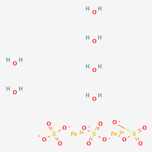 molecular formula Fe2H12O18S3 B1197182 Ferric sulfate trihydrate CAS No. 13761-89-2