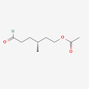 molecular formula C9H16O3 B1197187 6-Acetoxy-4-methylhexanal CAS No. 79517-78-5