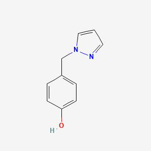 molecular formula C10H10N2O B1197189 4-(pyrazol-1-ylmethyl)phenol CAS No. 80200-09-5