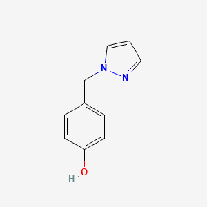 molecular formula C10H10N2O B1197189 1-(4-Hydroxybenzyl)pyrazole CAS No. 80200-09-5