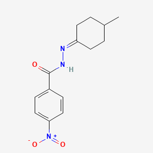 molecular formula C14H17N3O3 B11971925 N'-(4-methylcyclohexylidene)-4-nitrobenzohydrazide 