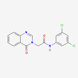 molecular formula C16H11Cl2N3O2 B11971948 N-(3,5-Dichlorophenyl)-2-(4-oxo-3(4H)-quinazolinyl)acetamide 