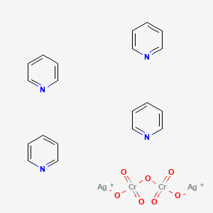 molecular formula C20H20Ag2Cr2N4O7 B11972039 Tetrakis(pyridine)silver(I) dichromate CAS No. 89952-87-4